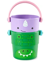 Zoo Stack & Pour Buckets Baby Bath Toy