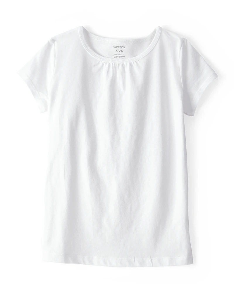 Kid White Cotton Tee