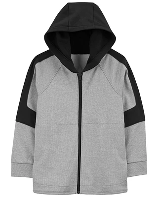 Kid Colourblock Active Mesh Knit Jacket