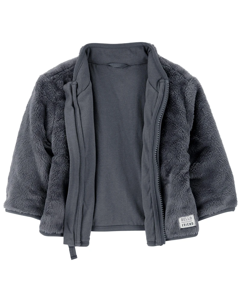 Baby Zip-Up Sherpa Cardigan