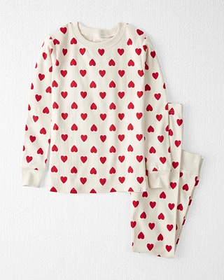 Kid Organic Cotton Pyjamas Set Hearts