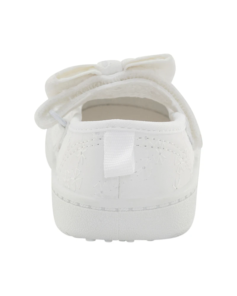 Baby  Every Step® First Walker Eyelet Mary Jane Sneakers - White