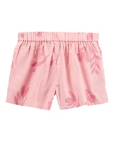 Kid Floral Sun Short - Pink