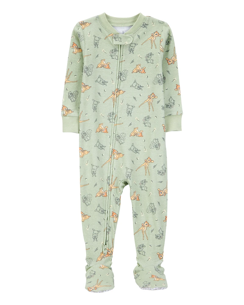 Baby Bambi Snug Fit Cotton Footie 1-Piece Pyjamas