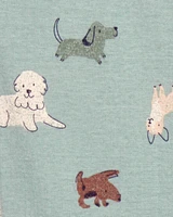 Baby Boy 1-Piece Dog Print 100% Snug Fit Cotton Footie Pyjamas
