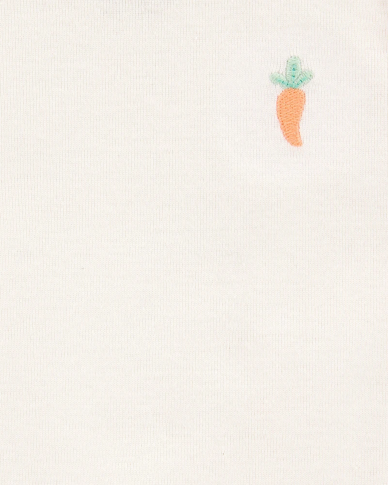 Baby 5-Pack Vegetables Sleeveless Bodysuits - Ivory