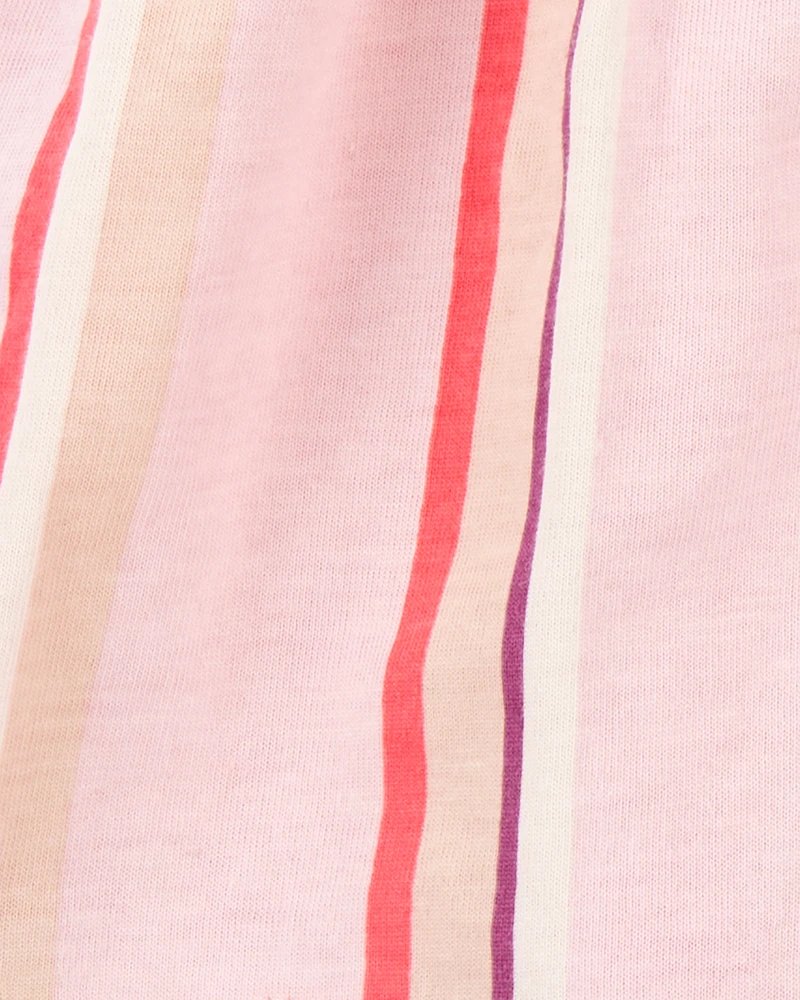 Baby Girl 3-Piece Pink Stripe Outfit Set