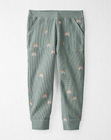 Toddler Organic Cotton Waffle Knit Set Magical Rainbow Print