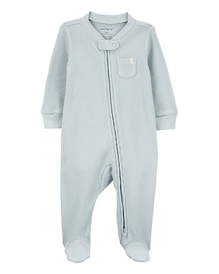 Baby 1-Piece Thermal Textured Footie Pyjamas