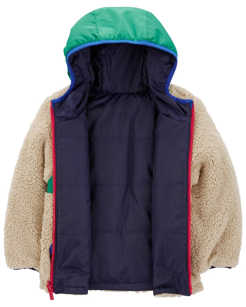 Kid Reversible Sherpa Lined Jacket