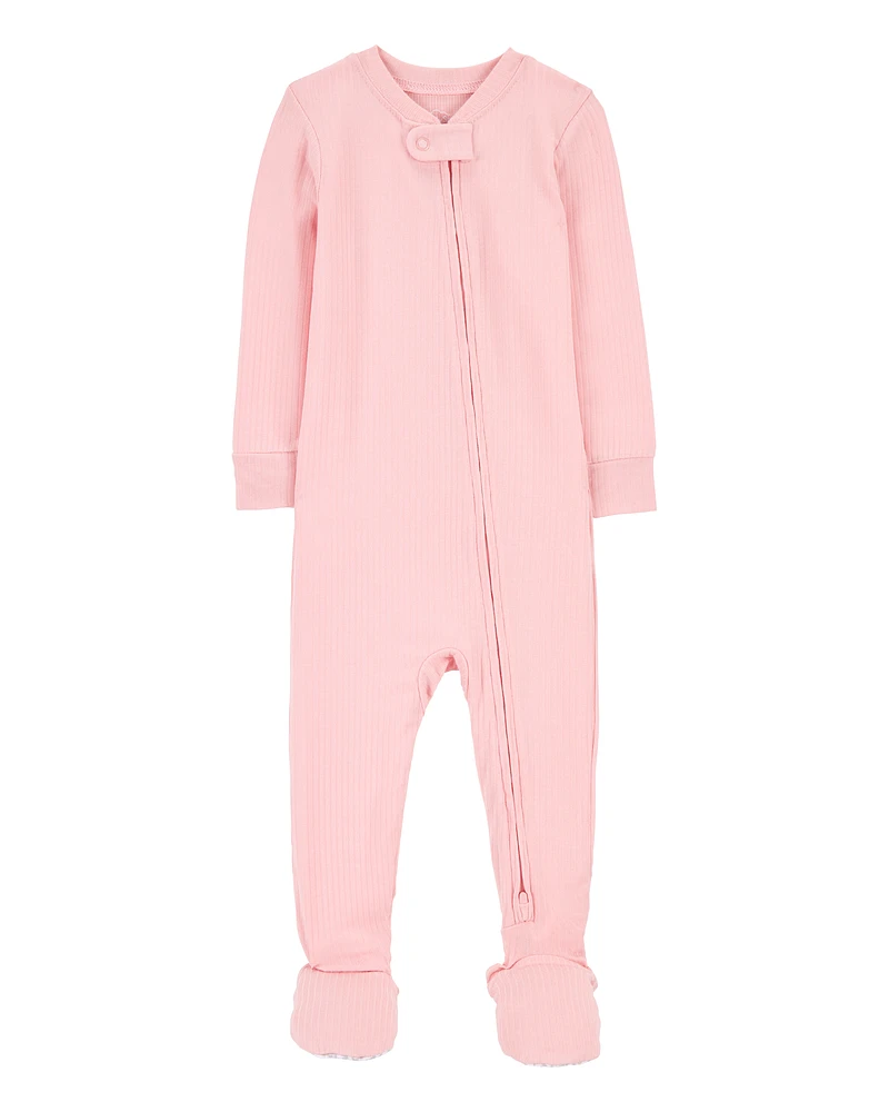 Baby Solid PurelySoft Footie 1-Piece Pyjamas - Pink