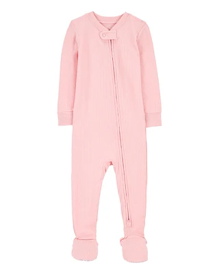 Baby Solid PurelySoft Footie 1-Piece Pyjamas - Pink