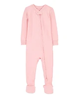 Baby Solid PurelySoft Footie 1-Piece Pyjamas - Pink