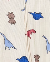 Baby Dinosaur 2-Way Zip Thermal Sleeper Pyjamas