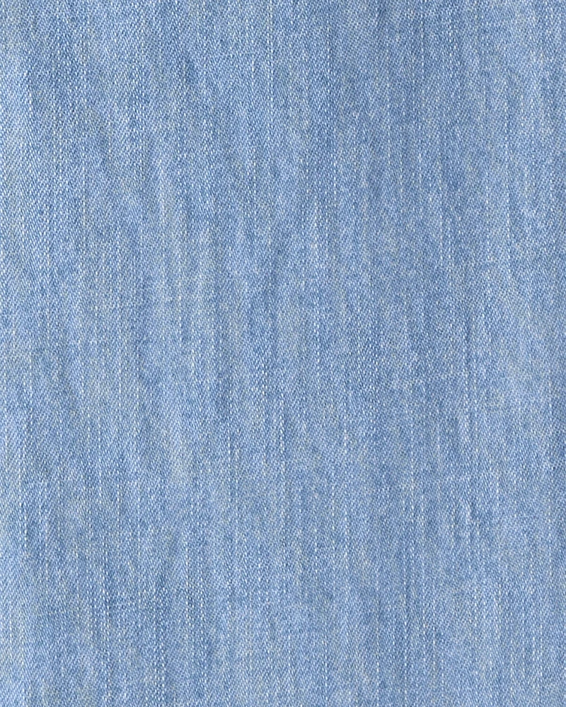 Kid Organic Cotton Chambray Pants