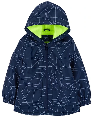 Geo Print Rain Jacket