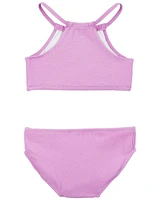 2-Piece Ribbed Halter Swimsuit