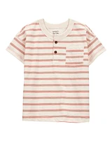 Toddler Striped Slub Jersey Henley