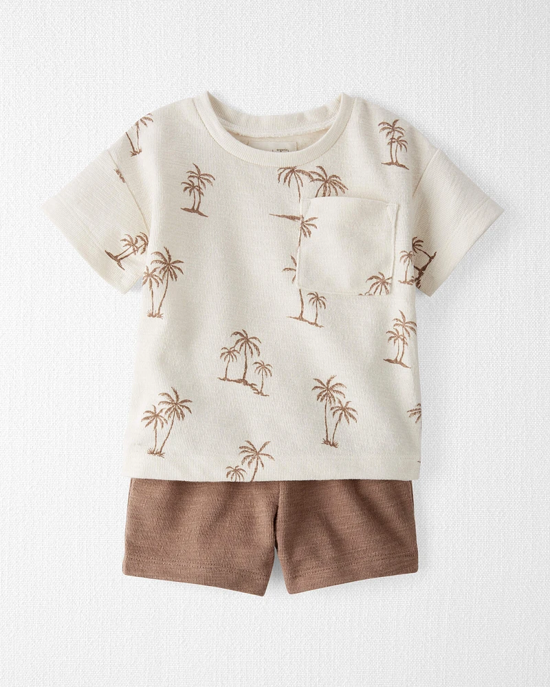 Baby Palm Tree 2-Piece Set Made with Organic Cotton