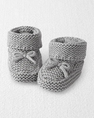Baby Organic Cotton Crochet Booties