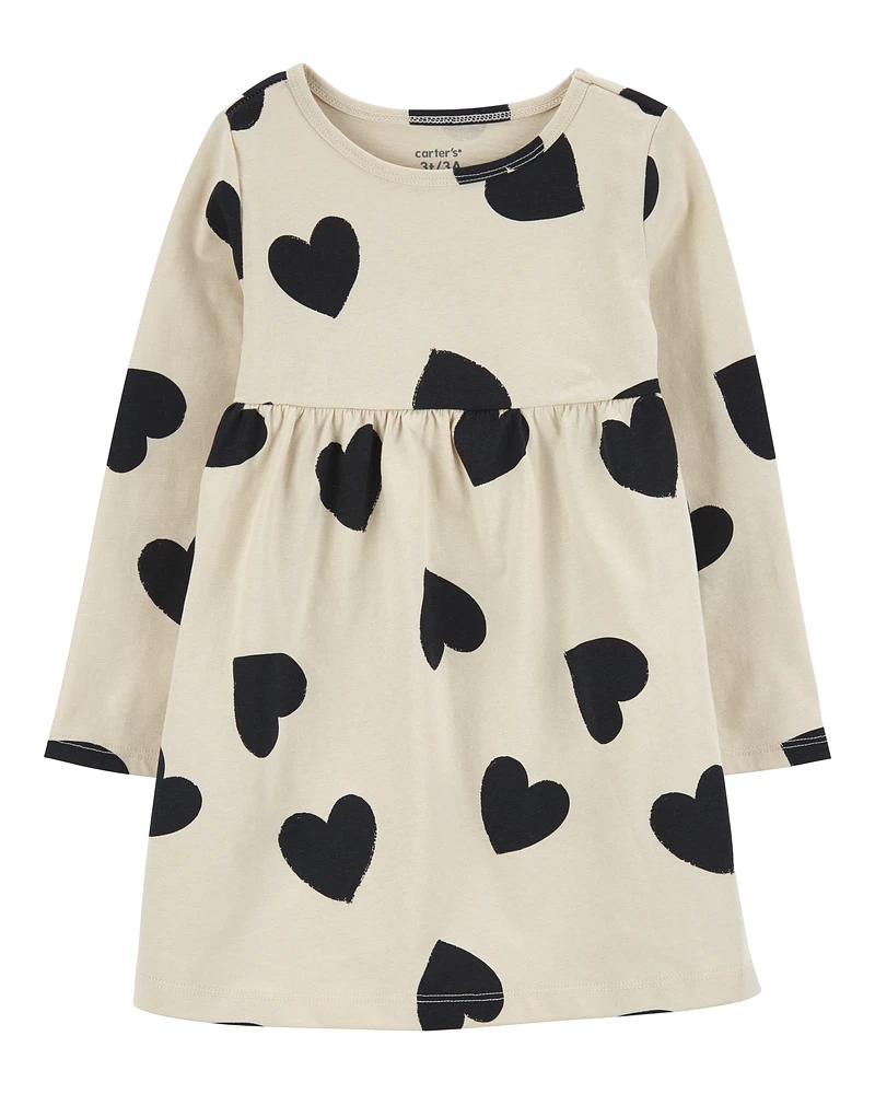 Toddler Heart Jersey Dress