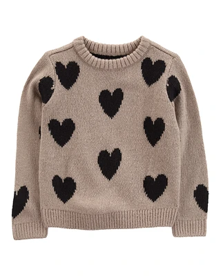 Toddler Heart Mohair-Like Sweatshirt