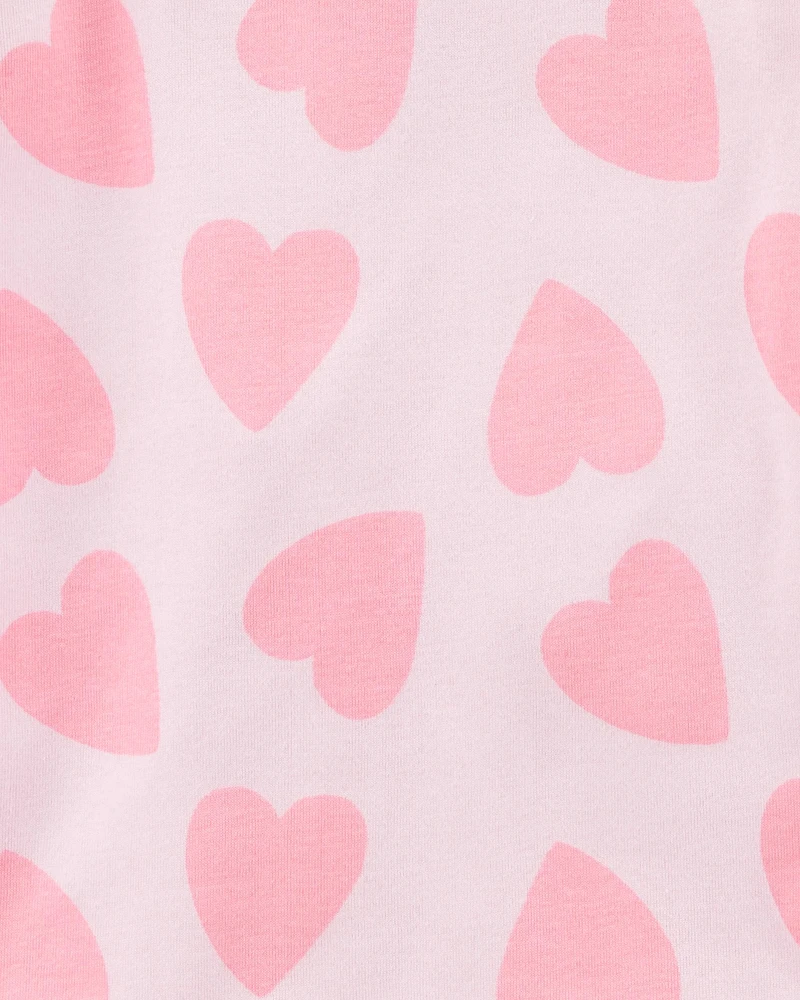 Kid 4-Piece Rainbow Heart 100% Snug Fit Cotton Pyjamas