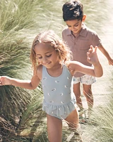 Toddler Recycled Seagull-Print Swimsuit