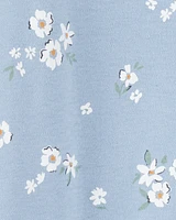 Baby Floral 2-Way Zip Cotton Sleeper pyjamas