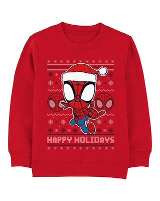 Toddler Spider-Man Christmas Pullover