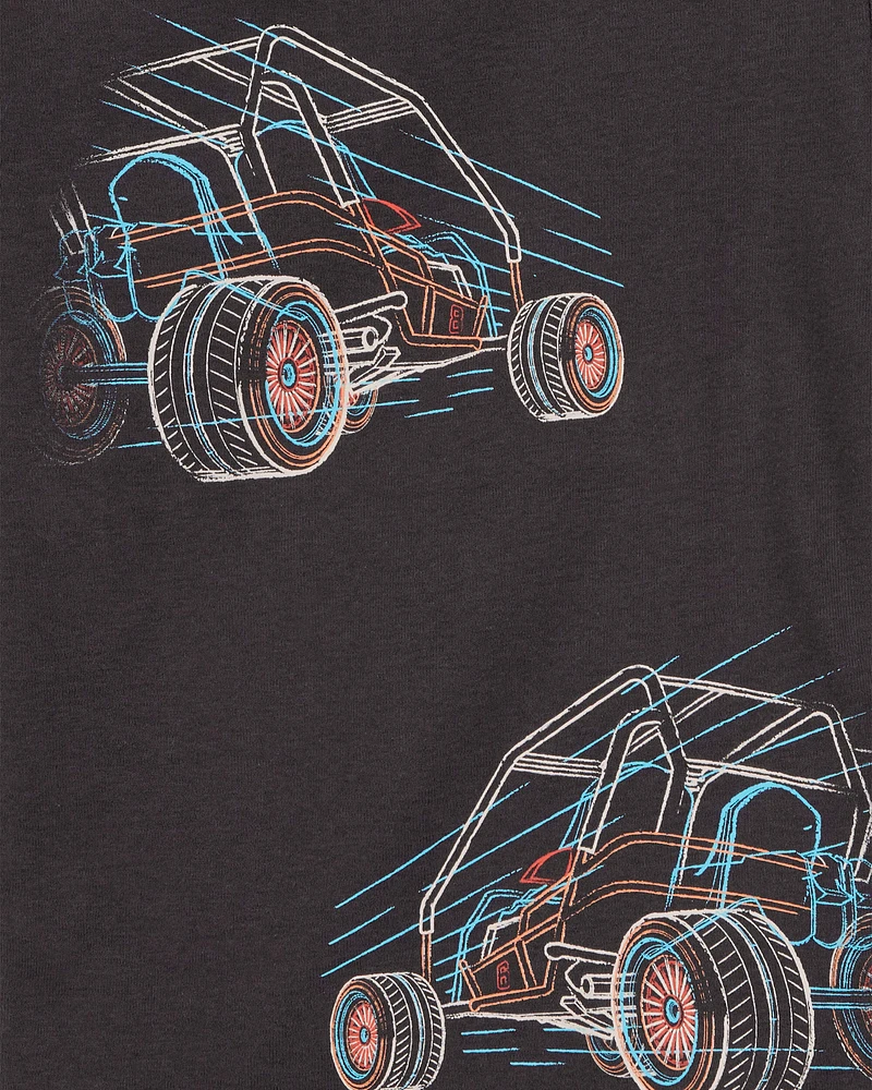 Kid 4-Piece Race Car 100% Snug Fit Cotton Pyjamas