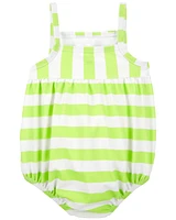 Striped 1-Piece Swimsuit