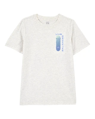 Kid Short-Sleeve Skateboard Tee - Grey