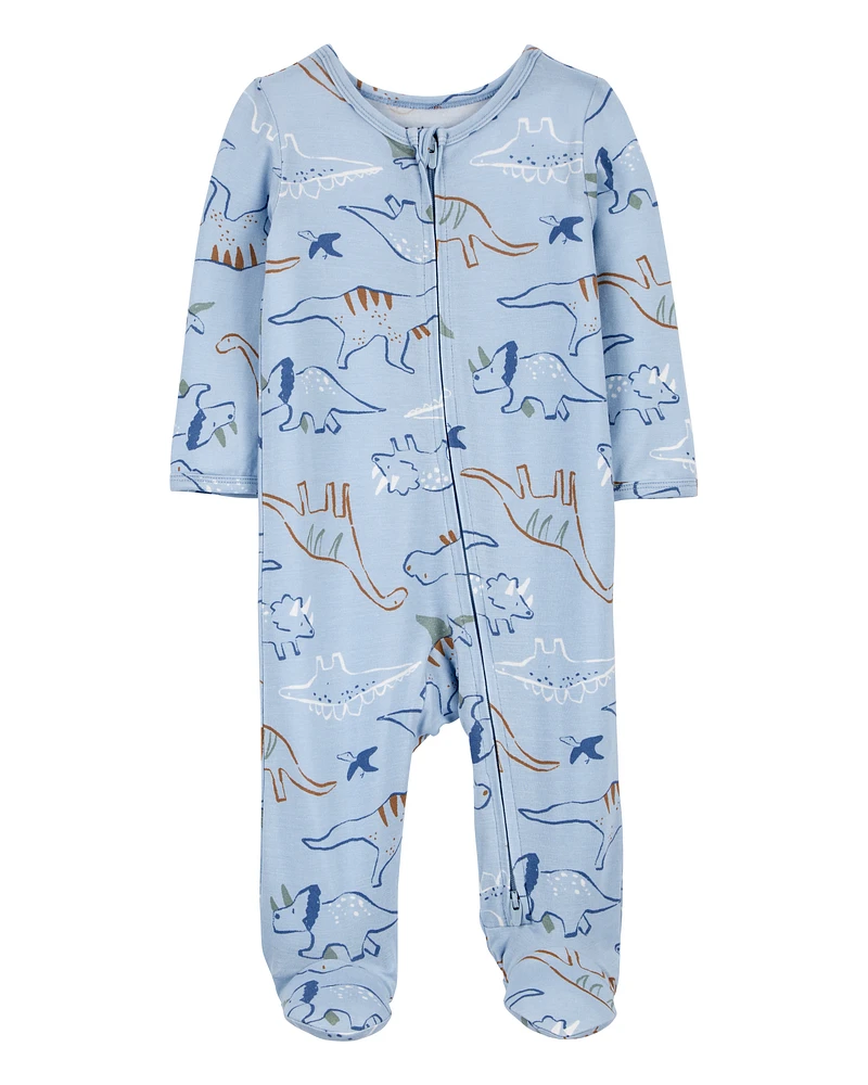 Baby Dinosaur Zip-Up PurelySoft Sleeper Pyjamas