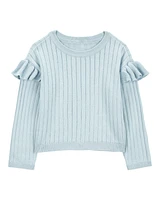 Toddler Ribbed Long-Sleeve Sweater