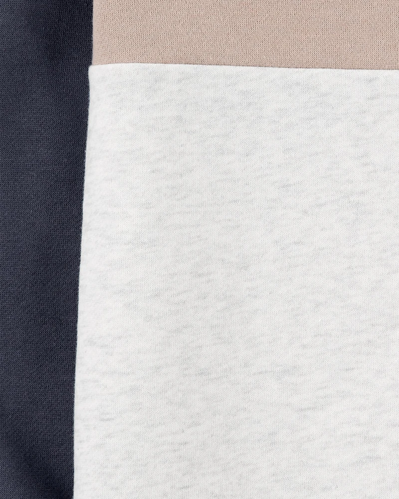 Kid Colourblock Fleece Sweatshirt