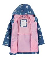 Toddler Colour Changing Rain Jacket - Navy