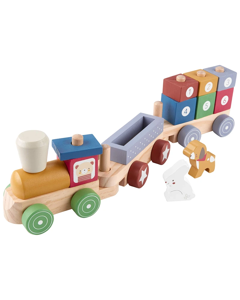 Toddler Wooden Train Set