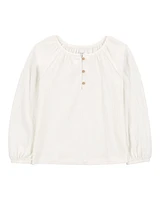 Baby Gauze Long-Sleeve Top