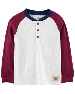 Long-Sleeve Jersey Henley