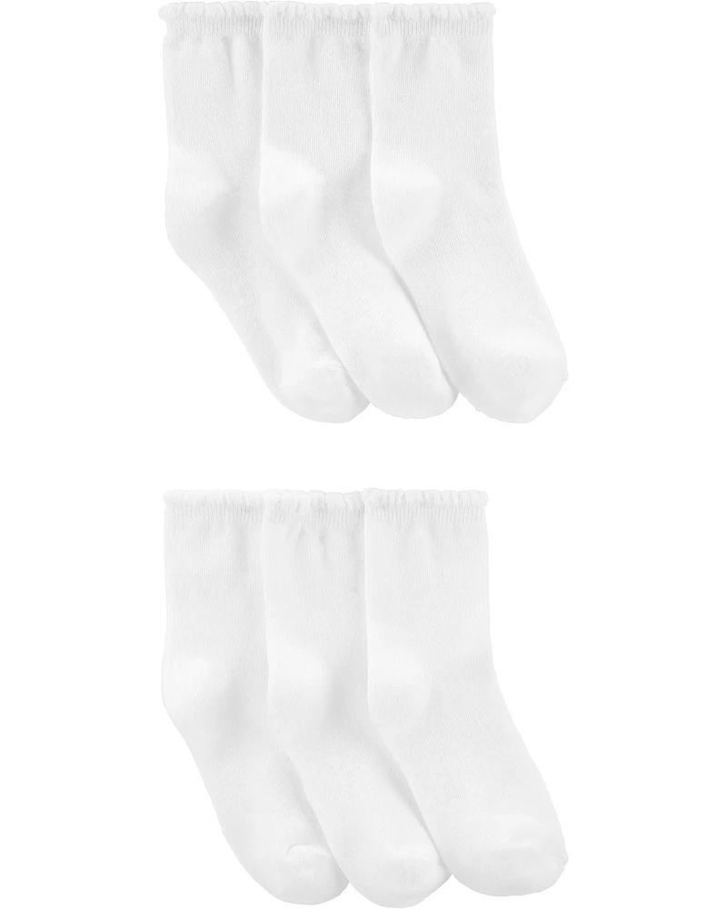 6 paires de chaussettes mi-mollet