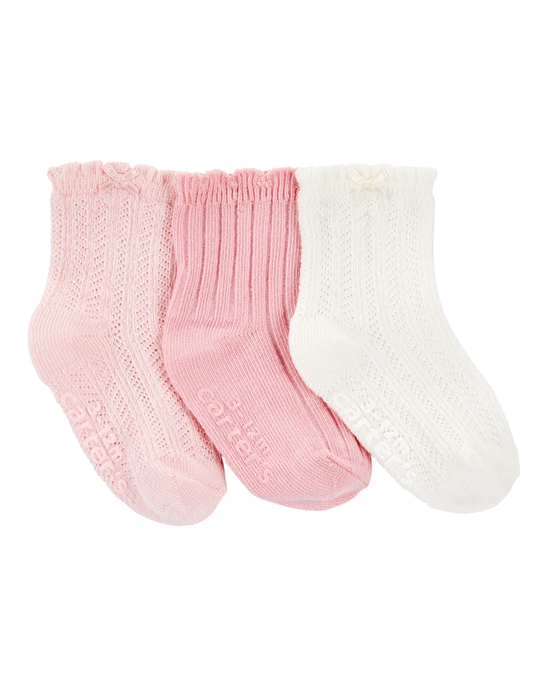 Baby 3-Pack Pointelle Booties
