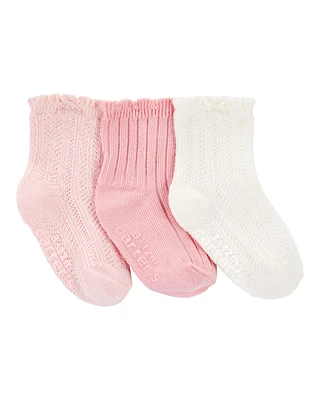 Baby 3-Pack Pointelle Booties