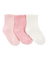 Baby 3-Pack Pointelle Booties