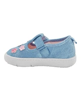 Baby Every Step® First Walker Floral Denim Sneakers - Blue