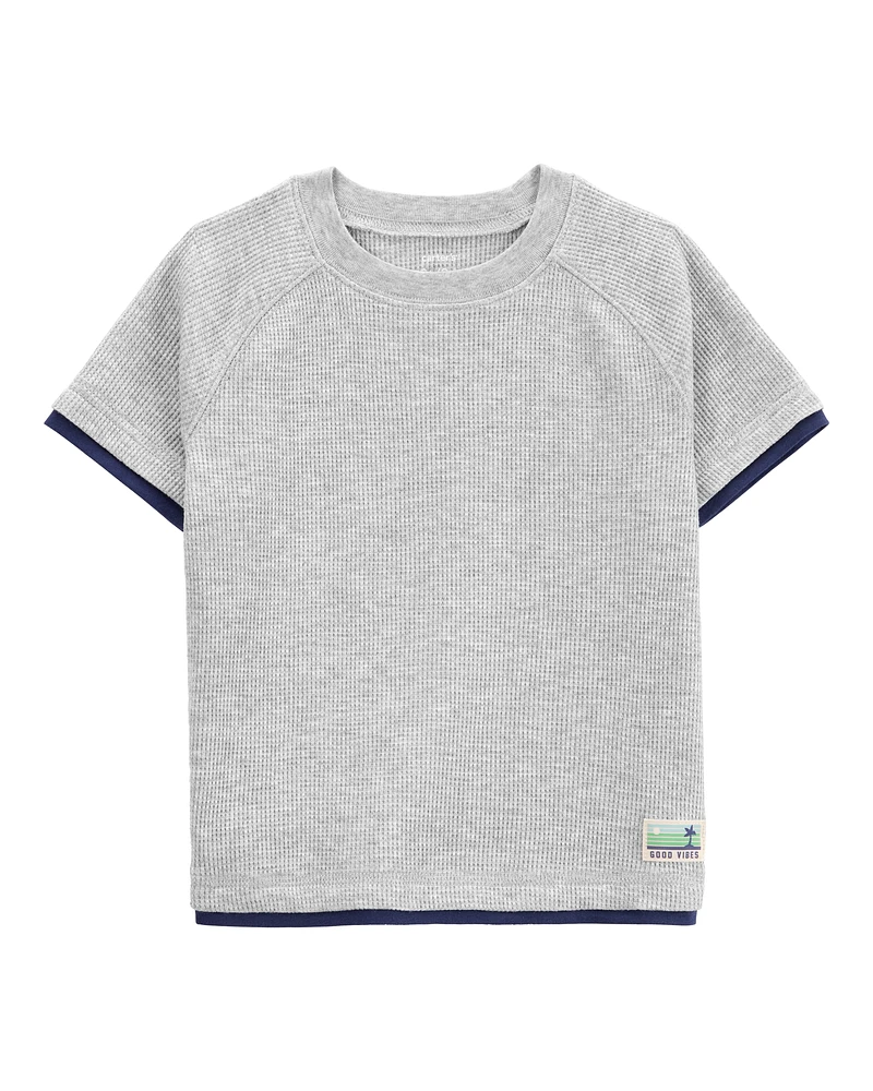 Baby Short-Sleeve Waffle Knit Tee