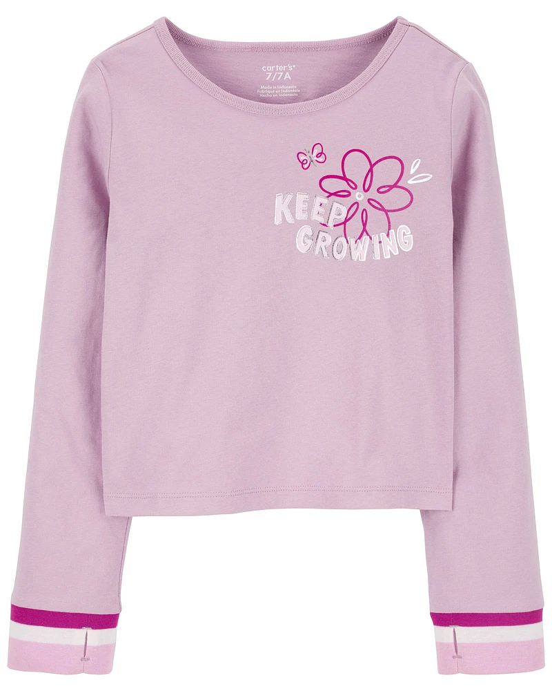 Keep Growing Floral Long-Sleeve Tee