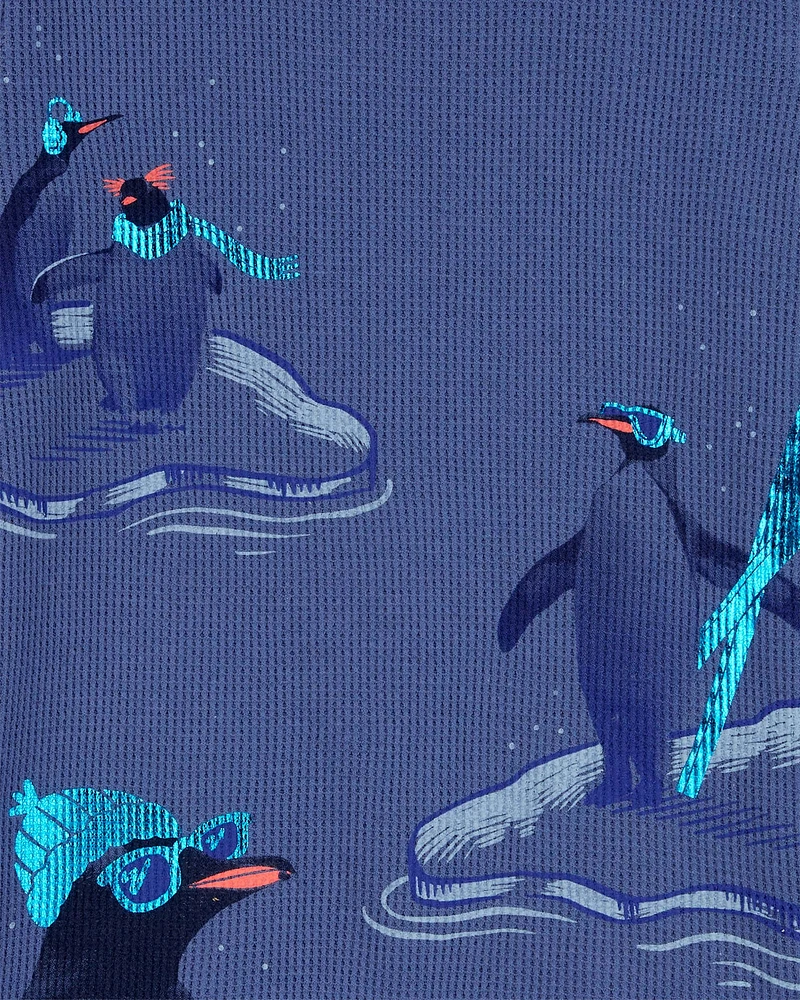 Toddler Penguin Thermal Graphic Tee