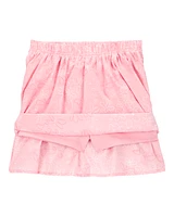 Kid 2-Piece Print Skort Set - Pink