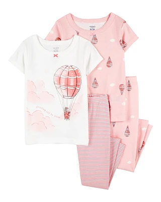 Baby 4-Piece Air Balloon Cotton Pyjamas